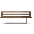 mobilier urbain banc en acier et bois LAB23