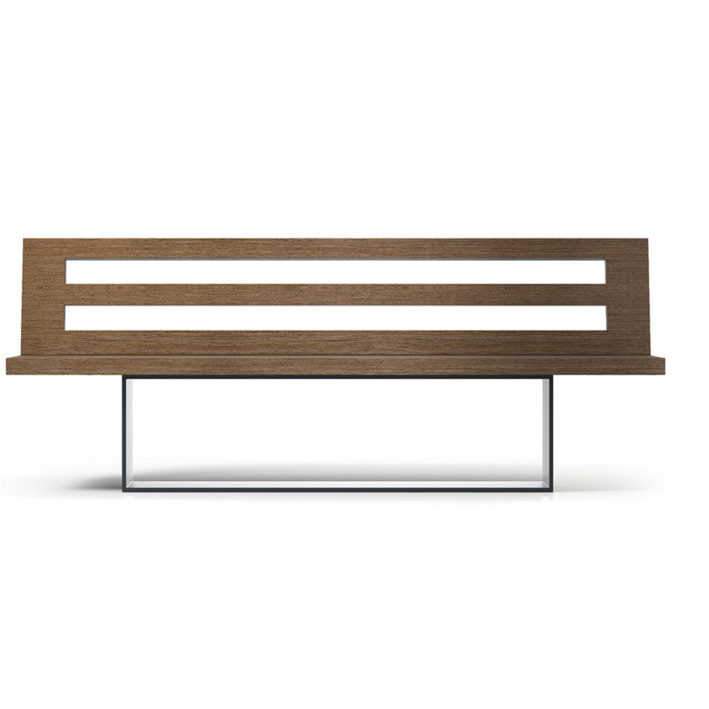 mobilier urbain banc en acier et bois LAB23