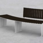 mobilier urbain bancs en acier et bois LAB23