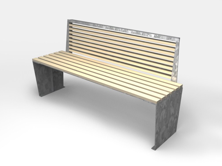 mobilier urbain eco-banc LAB23