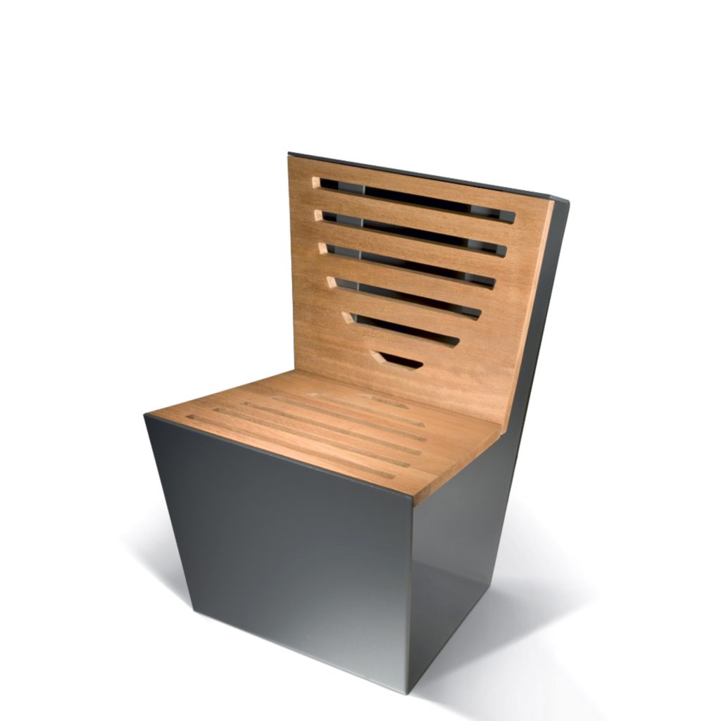 SINGLE WOOD arredo urbano sedie LAB23