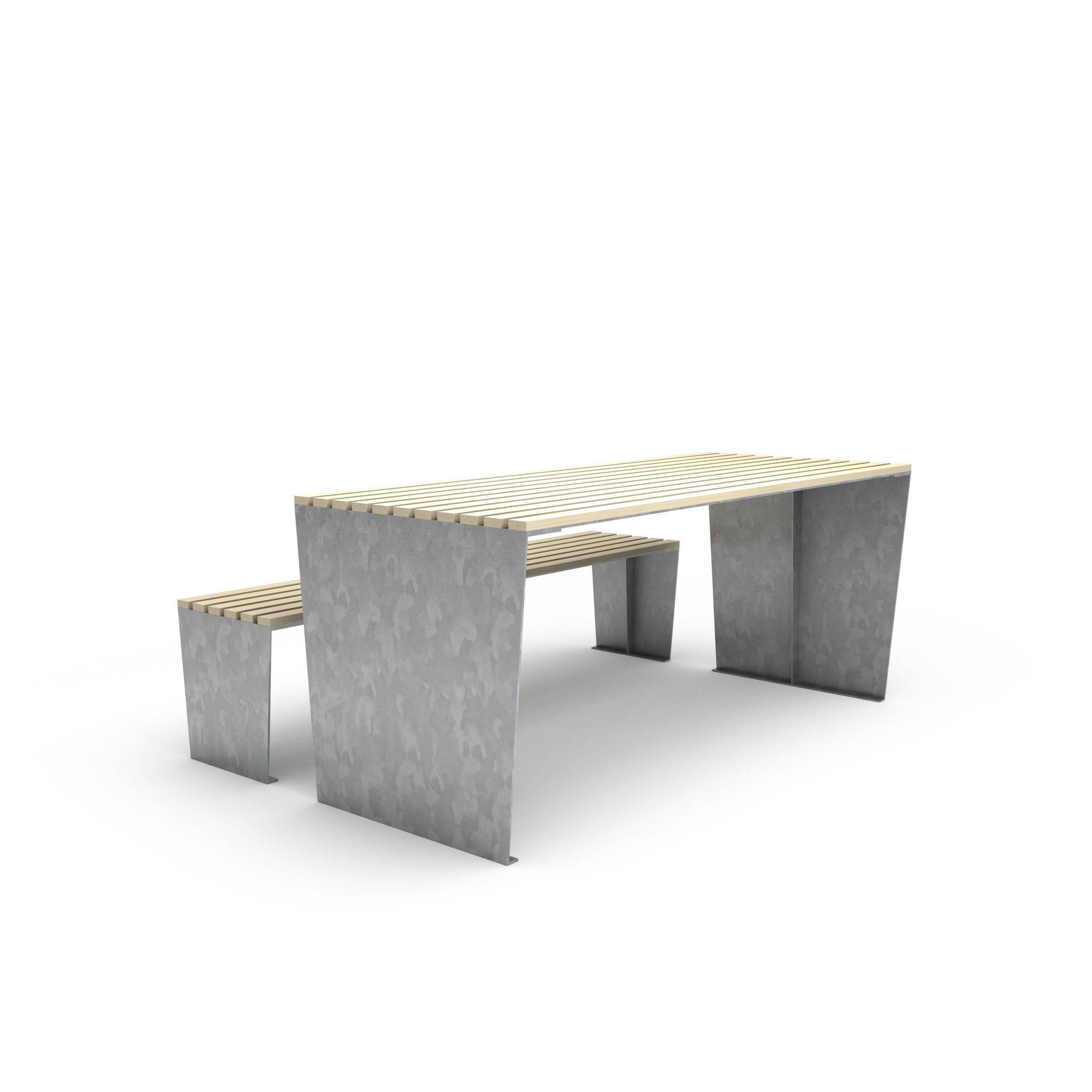 tavolo con materiali riciclati - arredo urbano ecosostenibile LAB23