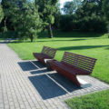Bench panchina in ferro e legno arredo urbano LAB23 RUSSIA