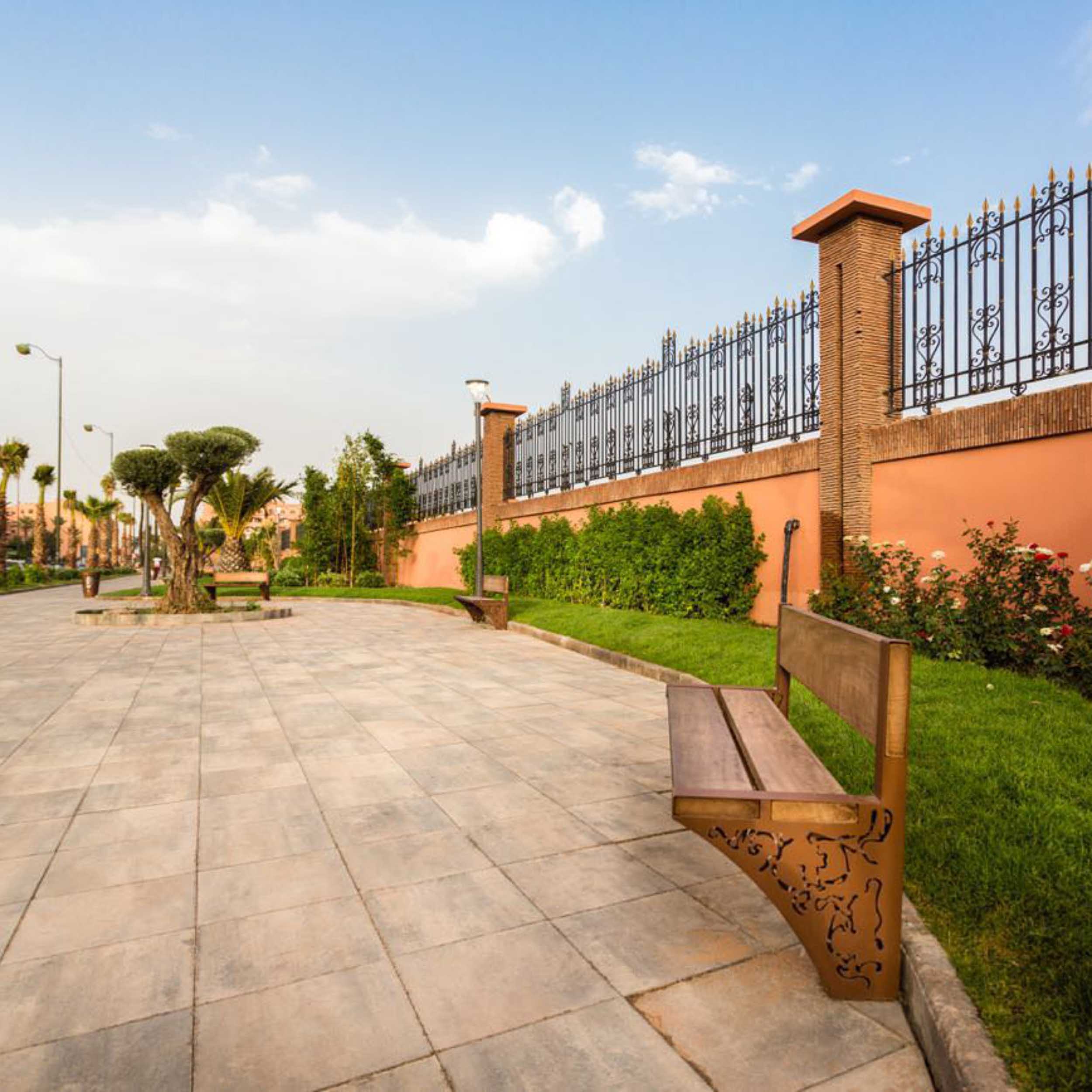 mobilier urbain banc LAB23 - MARRAKECH MAROC