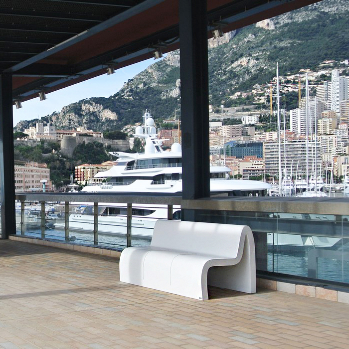 mobilier urbain banc LAB23 - DIGUE RAINIER III MONTECARLO - Principauté de Monaco