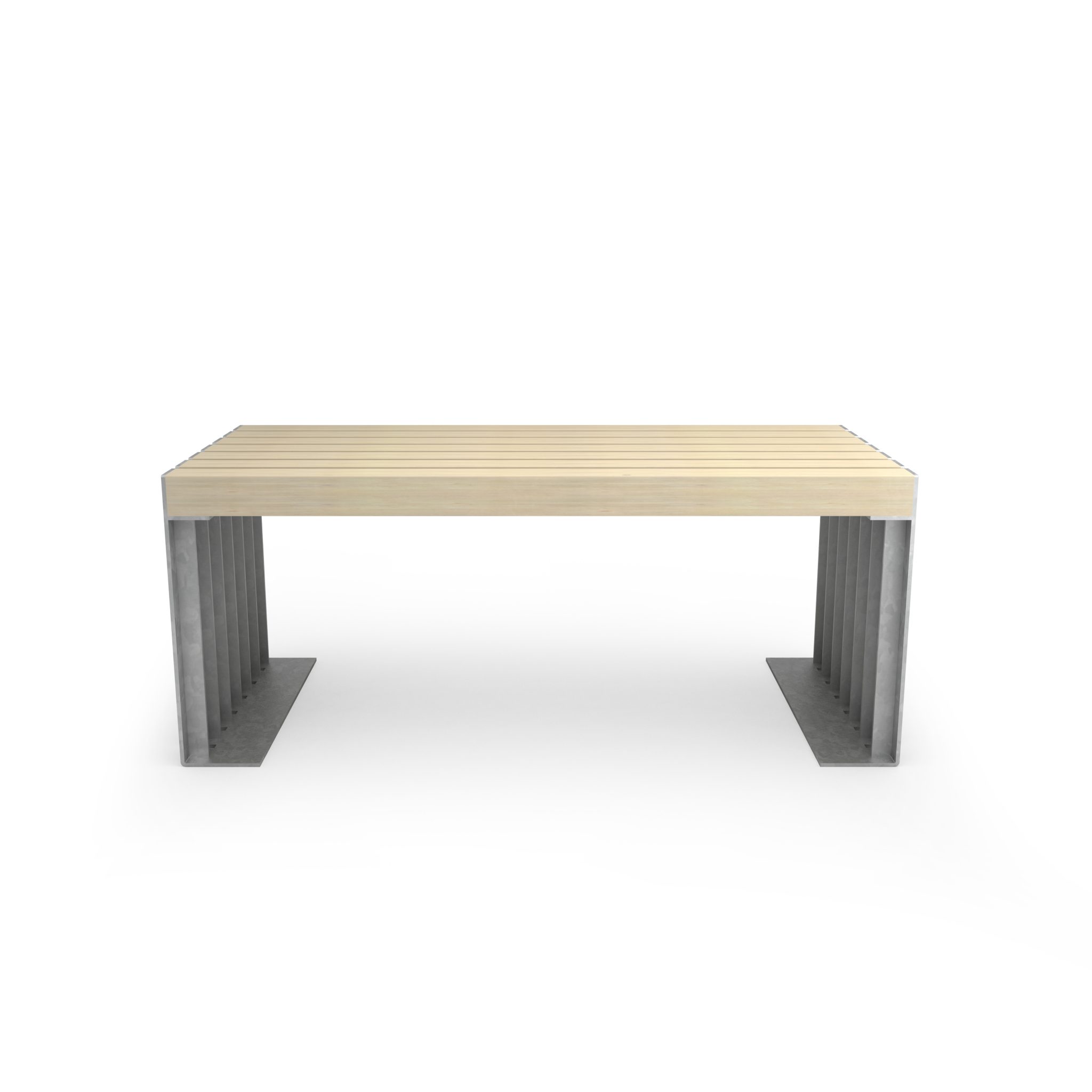 tavolo con materiali riciclati - arredo urbano ecosostenibile - LAB23