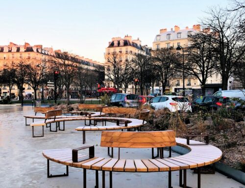 Place de la Nation in Paris: street furniture by LAB23
